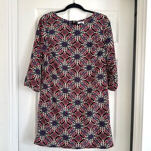 Old Navy Floral Print Dress Medium‎ Long Sleeve Casual Bohemian Back Zip
